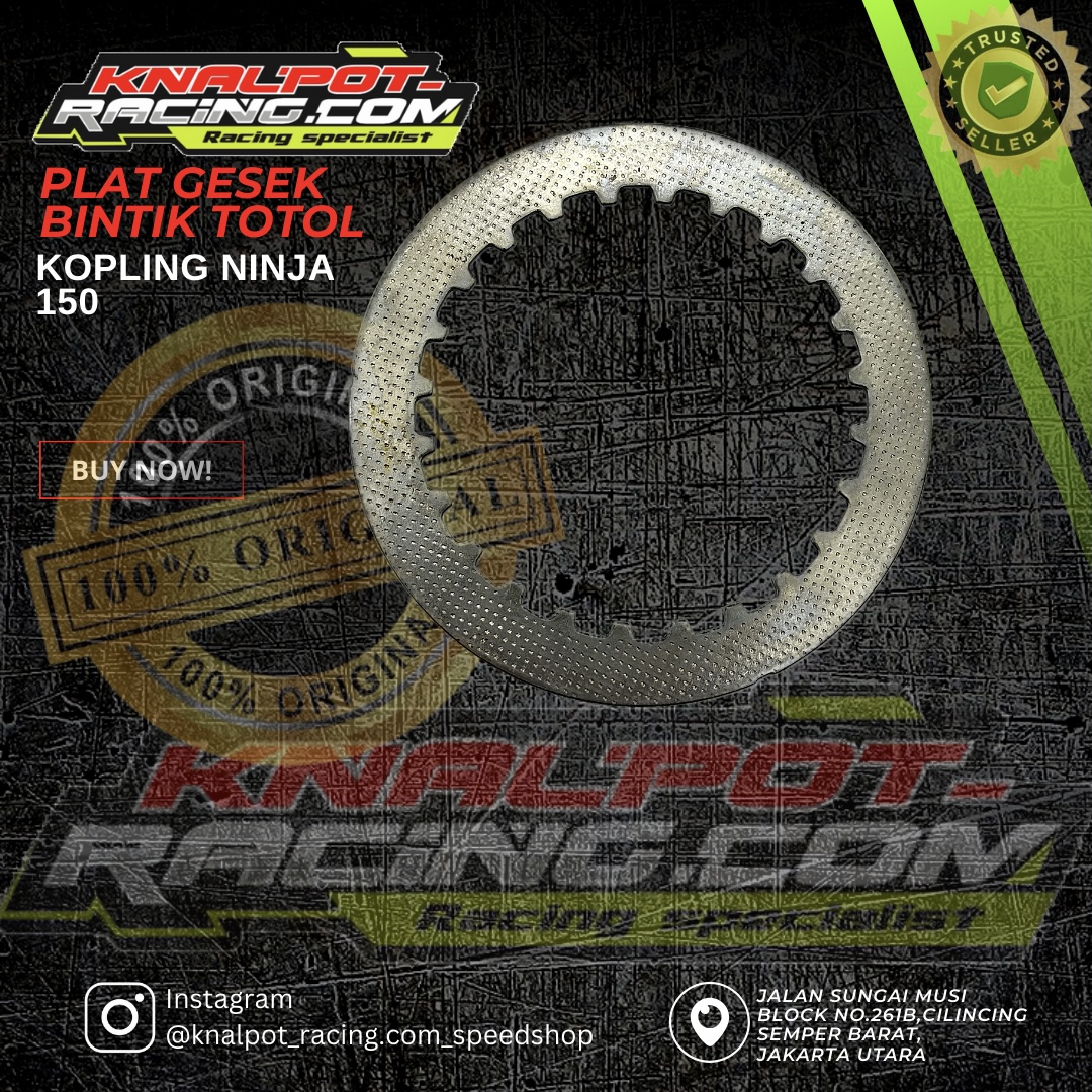 PLAT GESEK BINTIK TOTOL KOPLING NINJA 150